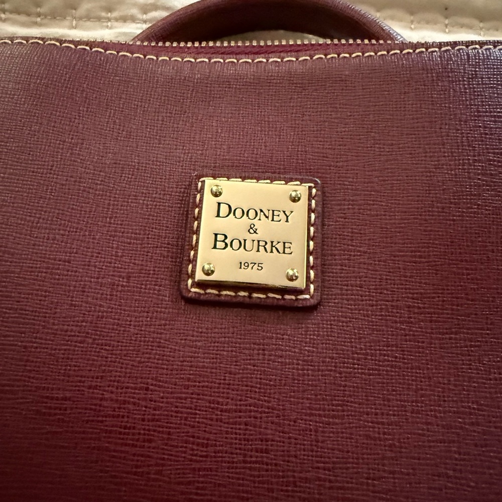 Dooney & Bourke Maroon Ziptop backpack - Picture 3 of 7
